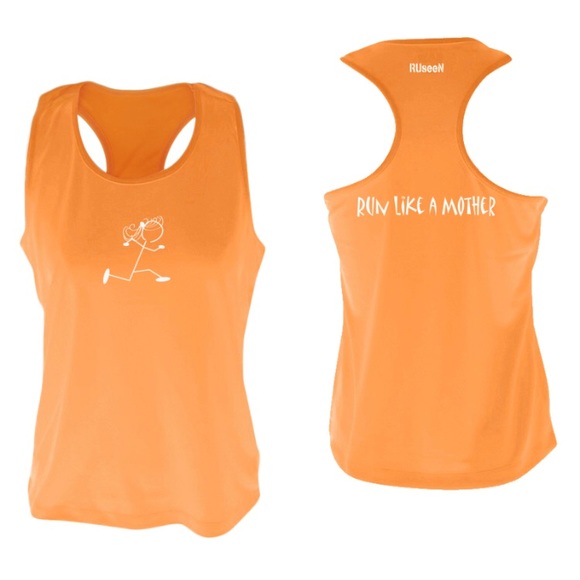 Baw Athletic orange racer back  tank L - Picture 2 of 7